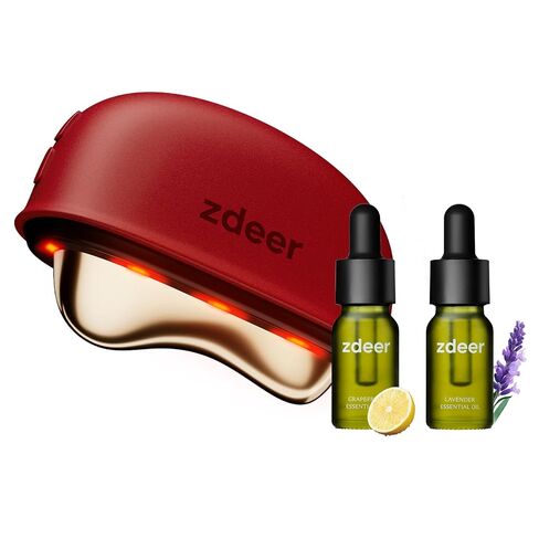 ZDEER GS5 Electric Heated Gua Sha Tool, Red Light Face Massager, Pink in Kuwait