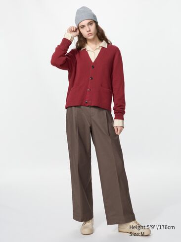 Uniqlo Lambswool V-Neck Short Cardigan in Kuwait