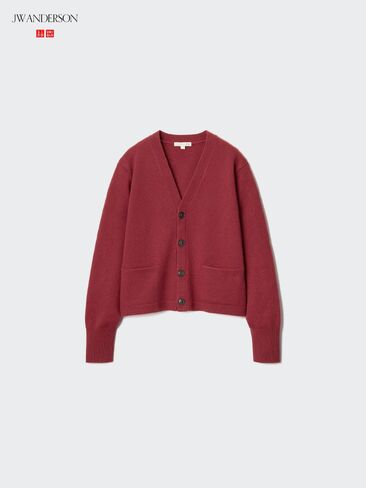 Uniqlo Lambswool V-Neck Short Cardigan in Kuwait
