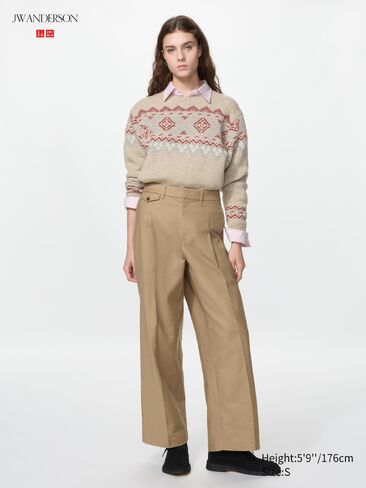 Uniqlo Lambswool Fair Isle Sweater in Kuwait