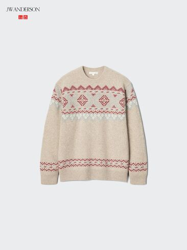 Uniqlo Lambswool Fair Isle Sweater in Kuwait