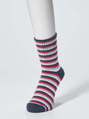 Uniqlo HEATTECH Half Socks | Multi-Striped in Kuwait