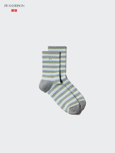Uniqlo HEATTECH Half Socks | Multi-Striped in Kuwait