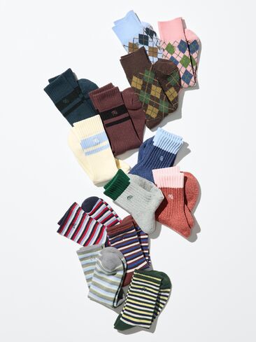 Uniqlo HEATTECH Socks | Argyle in Kuwait