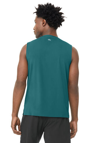 Alo Yoga Idol Performance Tank - Mineral Blue in Kuwait
