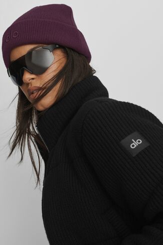 Alo Yoga Notable Beanie - Rich Bordeaux - Rich Bordeaux / One Size in Kuwait