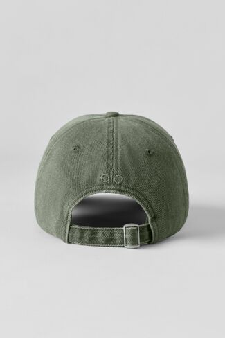 Alo Yoga Washed Off-Duty Cap - Bamboo Green Wash - Bamboo Green Wash / One Size in Kuwait