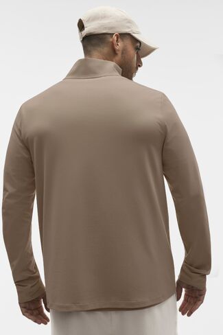 Alo Yoga Conquer 1/4 Zip Reform Long Sleeve - Gravel in Kuwait