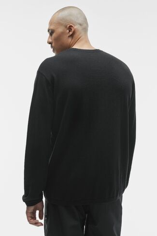 Alo Yoga Cashmere Blend Ever Soft Long Sleeve Crew - Black in Kuwait