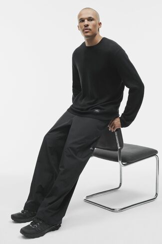 Alo Yoga Cashmere Blend Ever Soft Long Sleeve Crew - Black in Kuwait
