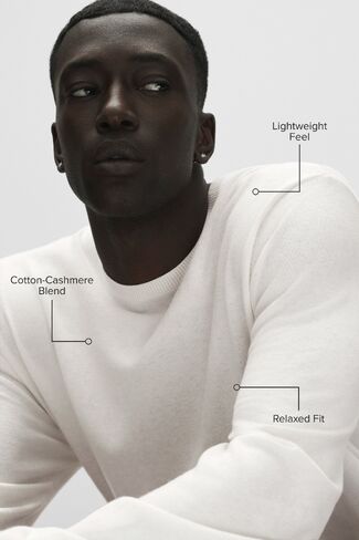 Alo Yoga Cashmere Blend Ever Soft Long Sleeve Crew - Ivory in Kuwait