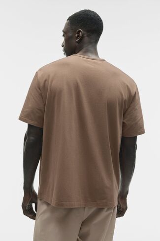 Alo Yoga Street Essential Tee - Java Brown in Kuwait