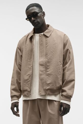 Alo Yoga Duality Bomber Jacket - Gravel in Kuwait