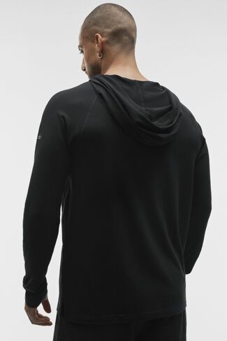 Alo Yoga ALO Vapor Long Sleeve Hoodie - Black in Kuwait