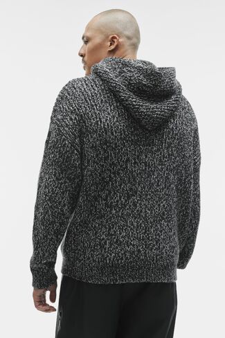 Alo Yoga Chunky Knit Rewind Hoodie - Black Multi in Kuwait