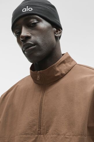 Alo Yoga Light Weight Takeaway Track Pullover - Java Brown in Kuwait