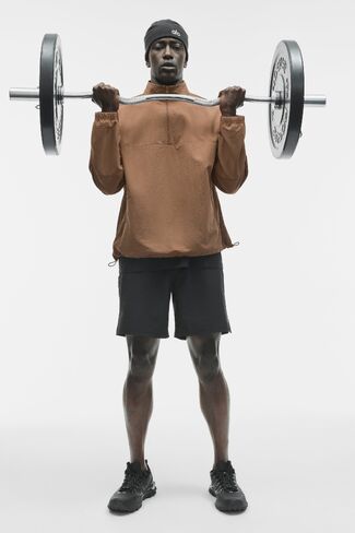Alo Yoga Light Weight Takeaway Track Pullover - Java Brown in Kuwait
