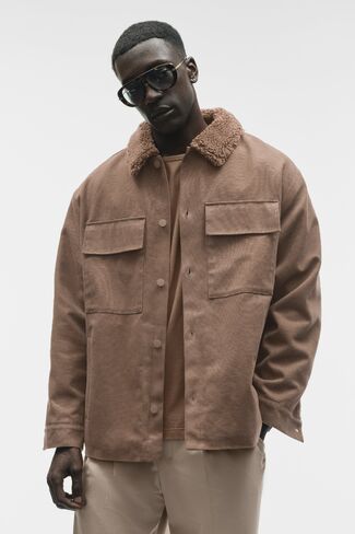Alo Yoga Canvas Utility Shacket - Java Brown in Kuwait