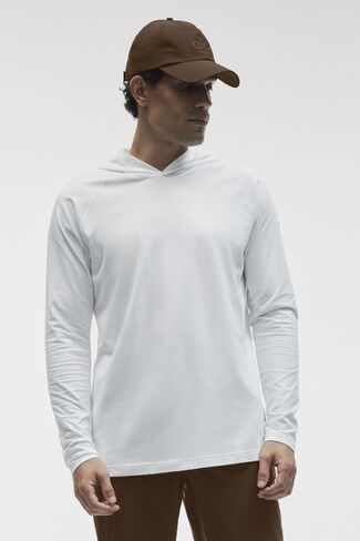 Alo Yoga ALO Vapor Long Sleeve Hoodie - White in Kuwait