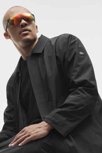 Alo Yoga Alpha Shell Long Coat - Black in Kuwait