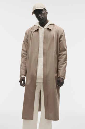 Alo Yoga Alpha Shell Long Coat - Gravel in Kuwait