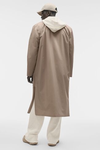 Alo Yoga Alpha Shell Long Coat - Gravel in Kuwait