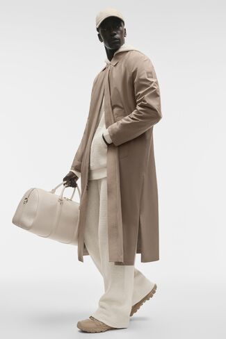 Alo Yoga Alpha Shell Long Coat - Gravel in Kuwait