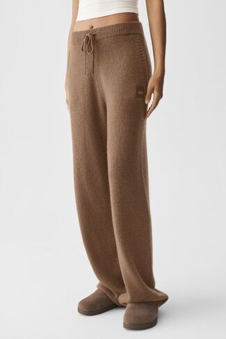 Alo Yoga Wool Cashmere New Class Sweatpant - Java Brown in Kuwait