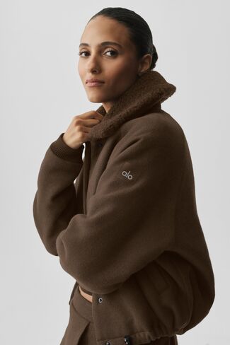 Alo Yoga Alpine Meadow Jacket - Espresso in Kuwait