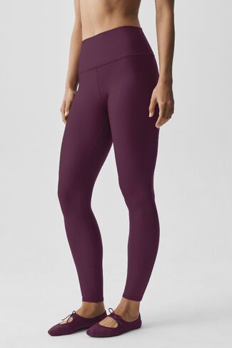 Alo Yoga Airlift Winter Warm High-Waist Legging - Rich Bordeaux in Kuwait