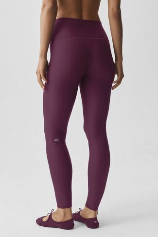 Alo Yoga Airlift Winter Warm High-Waist Legging - Rich Bordeaux in Kuwait
