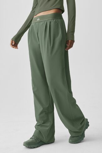 Alo Yoga Suit Up Trouser (Regular) - Bamboo Green in Kuwait