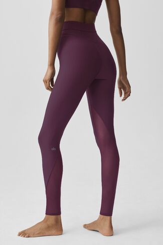 Alo Yoga Airlift High-Waist 7/8 Rebel Legging - Rich Bordeaux in Kuwait