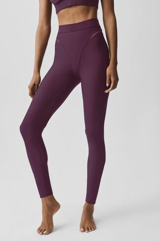 Alo Yoga Airlift High-Waist 7/8 Rebel Legging - Rich Bordeaux in Kuwait