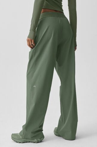 Alo Yoga Suit Up Trouser (Long) - Bamboo Green in Kuwait