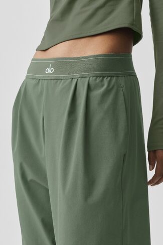 Alo Yoga Suit Up Trouser (Long) - Bamboo Green in Kuwait