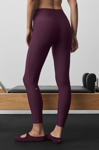 Alo Yoga Airlift High-Waist 7/8 Techlux Legging - Rich Bordeaux in Kuwait