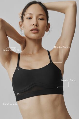 Alo Yoga Airlift Techlux Bra - Black in Kuwait