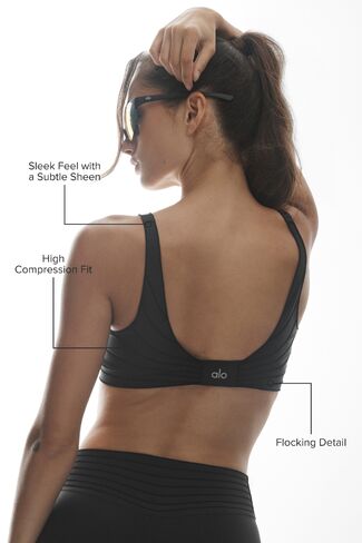 Alo Yoga Airlift Lotus Bra - Black in Kuwait
