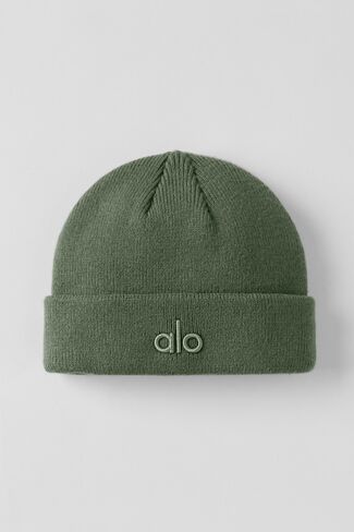 Alo Yoga Notable Beanie - Bamboo Green - Bamboo Green / One Size in Kuwait