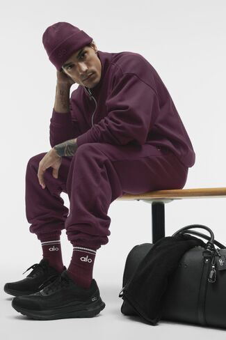 Alo Yoga Notable Beanie - Rich Bordeaux - Rich Bordeaux / One Size in Kuwait