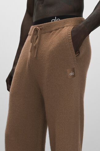 Alo Yoga Wool Cashmere New Class Sweatpant - Java Brown in Kuwait