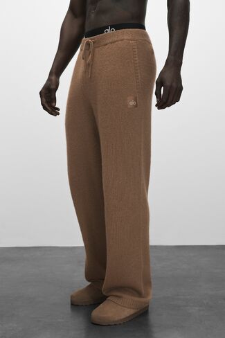 Alo Yoga Wool Cashmere New Class Sweatpant - Java Brown in Kuwait