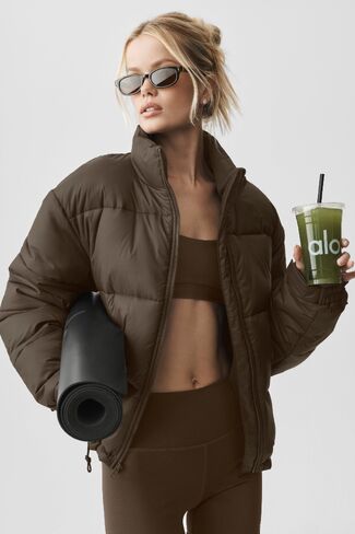 Alo Yoga Cold Front Puffer Jacket - Espresso in Kuwait