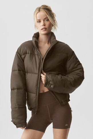 Alo Yoga Cold Front Puffer Jacket - Espresso in Kuwait