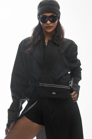 Alo Yoga Alpha Shell Long Coat - Black in Kuwait