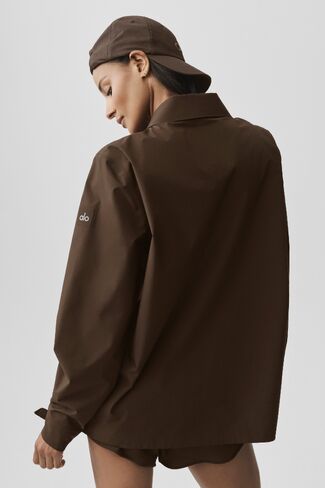 Alo Yoga Alpha Shell Overshirt - Espresso in Kuwait
