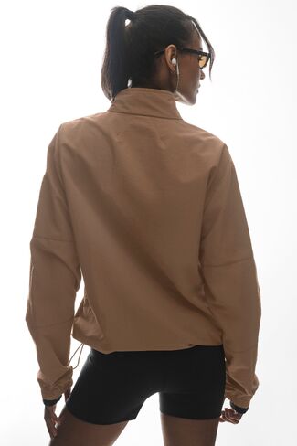 Alo Yoga Light Weight Takeaway Track Pullover - Java Brown in Kuwait