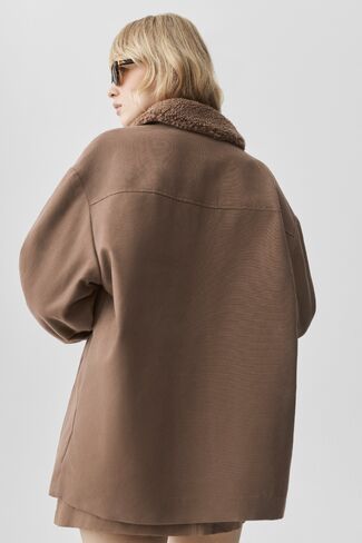 Alo Yoga Canvas Utility Shacket - Java Brown in Kuwait