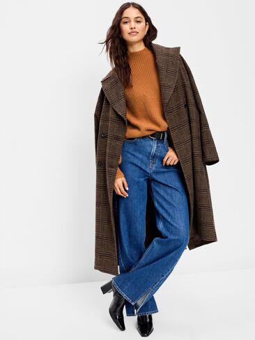 Old Navy SoSoft Mock-Neck Shaker Sweater - Soft Bronze in Kuwait